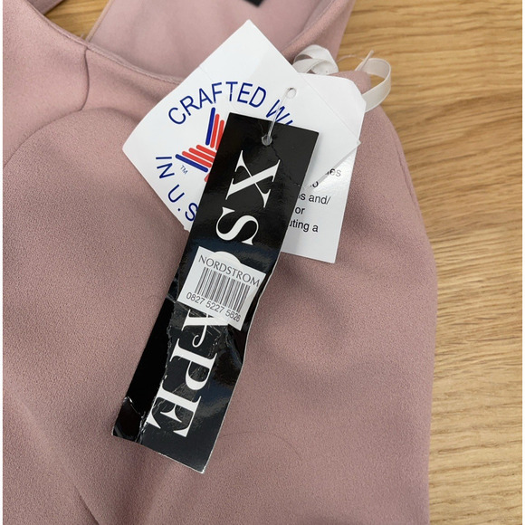 Xscape Maxi Dress Gown Womens 16 Pink Crepe Tulip Hem Prom Bridesmaid MOB NWT - Picture 5 of 8